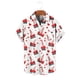 thumbnail image 5 of Ceisia Men Casual Fashion Turndown Collar Stripe Printing Gift Short Sleeve Button Shirt, 5 of 6