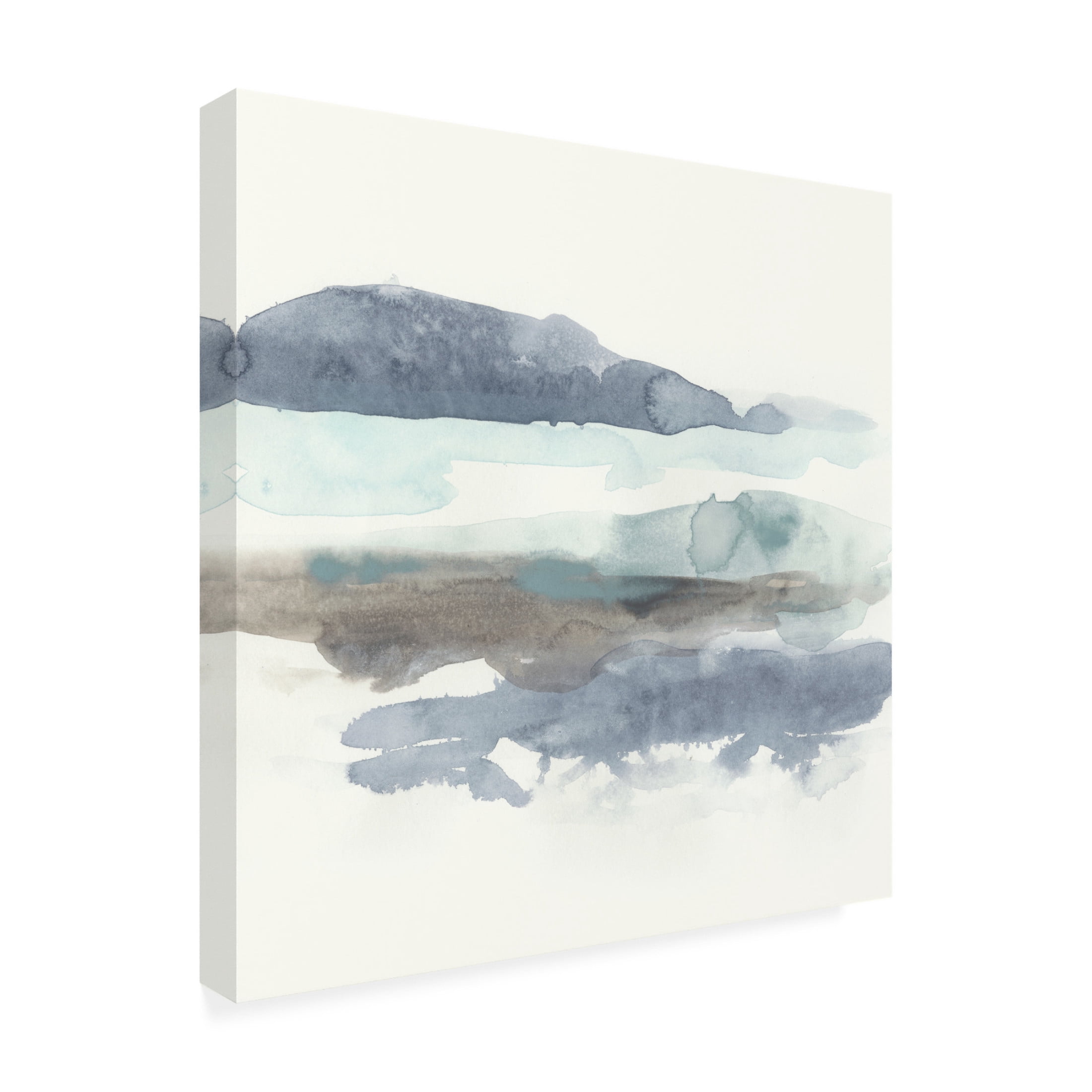 Canvas Wall Art - June Erica Vess 'Coastline Sketch I' Wall Art for Living Room, Bedroom, or Office Décor by Trademark Fine Art - 24 x 24 Inches