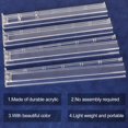 thumbnail image 3 of WJCA Mahjong Tile Rack and Pusher Combo, 4-Piece All-in-One Set for American Style Gameplay, Modern Tabletop Accessories, Clear, 3 of 7