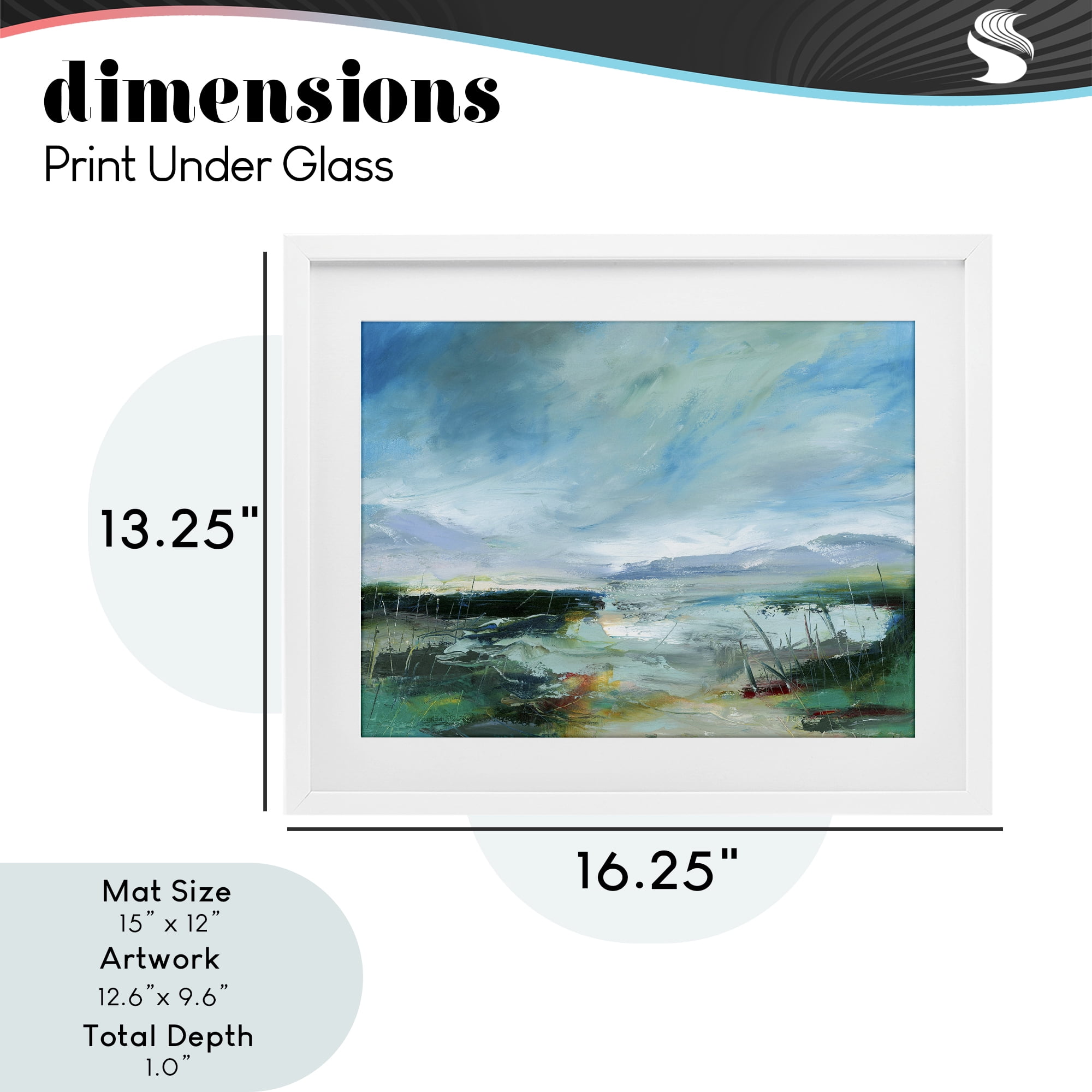Stupell Industries Days By The Loch White Framed Print Under Glass, design by Lesley Birch