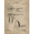 thumbnail image 2 of CAG 19x24 White Modern Wood Framed Museum Art Print Titled - Patent Document of a Hair Dryer, 2 of 4