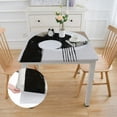thumbnail image 2 of Acheng Minimalist Geometric Shapes Table Cover for Picnic Dining Kitchen Farmhouse 100% Polyester Fiber 46*46, 2 of 8