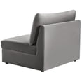 thumbnail image 4 of Meridian Furniture Jacob Grey Velvet Armless, 4 of 11