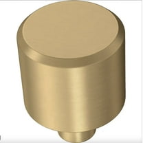 Brainerd P43448W-117 Brushed Brass 1" Bar Cabinet Drawer Knob