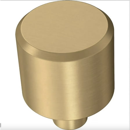 Brainerd P43448W-117 Brushed Brass 1" Bar Cabinet Drawer Knob