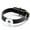 Black, variant on Snap Jewelry Crimson Red Leather Bracelet with Adjustable Buckle and 18MM Snap Holder, 9 Inch