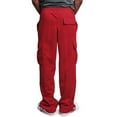 thumbnail image 3 of LYXSSBYX Cargo Pants for Men Men Splicing Overalls Casual Pocket Sport Work Casual Trouser Pants, 3 of 8