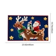 thumbnail image 3 of HomeKingdee Non Slip Bath Mat for Bathroom Floor Tub, Funny Santa Claus Bathroom Rug Water Absorbent Soft Shaggy Rugs Indoor Doormats Snowflake on Red Background Mats, 3 of 6