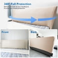 thumbnail image 5 of Headboard Cover Upholstery Headboard Slipcover Thick Elastic Bed Headboard Protection Cover Washable for Cal King Size Bed Bedroom Decorative, 5 of 9