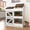 White-Style2, variant on ChVans Large Potato Storage Wood Bin, Wooden Bread Storage Bins, Decorative Potato and Onion Storage Bin with 4 Doors, Potato Bin with Grocery Section, Wooden Vegetable Storage Box with Lid