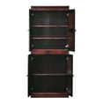 thumbnail image 4 of Concepts in Wood Storage Cabinet, 72 inch with 5 Shelves - Cherry Finish, 4 of 7