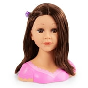 Bayer Design Charlene Super Model Makeup Styling Head, Brunette, Includes Makeup and Stickers, Childrens Pretend Play 3+