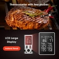 thumbnail image 3 of Wireless Meat Thermometer with 800FT Bluetooth Range, 2 Ultra-Thin Probes for Cooking, Grilling, BBQ, Smoker, Air Fryer, 3 of 5