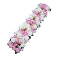 thumbnail image 3 of Panel de flores de fondo, decoración de flores de seda, Panel Floral, rosa Artificial para fondo de boda, pared, puerta, fiesta, Día de San Valentín rosa, 3 of 8
