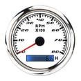 thumbnail image 1 of 85mm Car Boat Tachometer Gauge With LCD Hour Meter 0-3000 4000 6000 RPM Tach Sensor Marine Tachometers Red Backlight 12V/24V ,Wide Applicability, 1 of 7