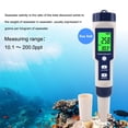 thumbnail image 1 of Octpeak EZ-9909 5 In 1 Function Water Quality Testing Meter PH Salinity TDS EC Tester With Backlight,PH Tester,EC Tester, 1 of 8