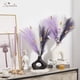 thumbnail image 4 of Decoración con Pasto Pampas Artificial Serwalin 60 piezas Morado 45 cm, 4 of 9
