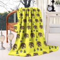 thumbnail image 2 of Yellow Bigfoot and Tree Pattern Blanket,Comfortable Soft Flannel Throw Blanket,All Season,Warm Lightweight Blankets for Sofa Bed Couch Living Room Chair,60"x80", 2 of 4
