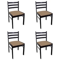 vidaXL 291746 2/4/6 pcs Wooden Dining Chairs Square 2 Colours Selectable