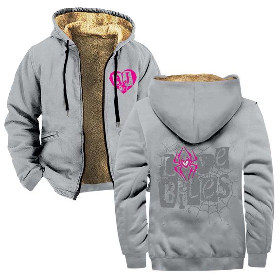 AJ Lee Merch Love Bites Zipper Hoodies Women Men Jacket Parkas Long Sleeve Fashion Streetwear Coat