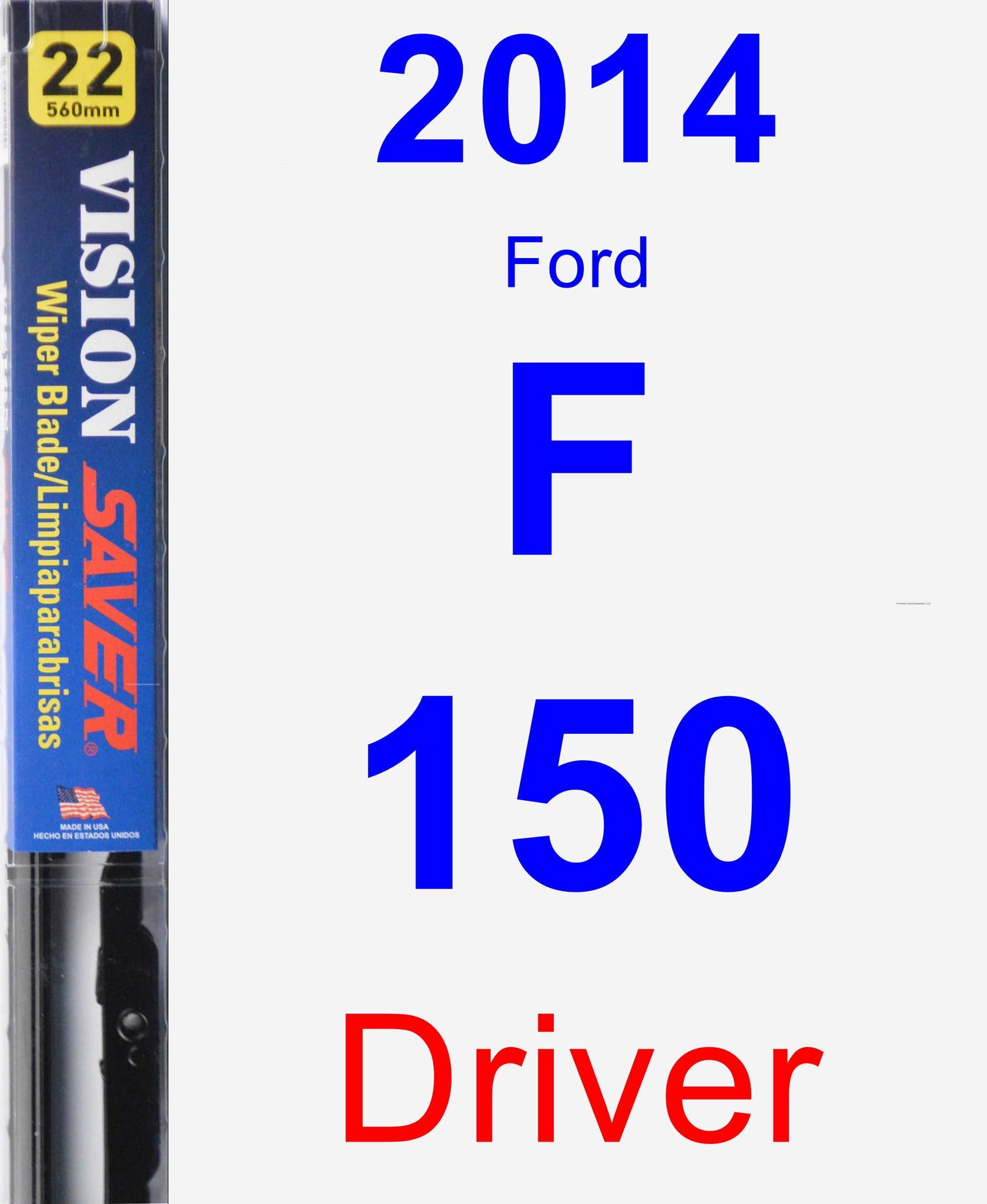 2014 ford f150 windshield wiper size