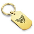 thumbnail image 1 of Stainless Steel Geometric Polygon Dog Animal Dog Tag Keychain Circle Ring, 1 of 2
