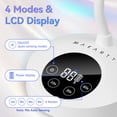 thumbnail image 4 of Lámpara UV/LED recargable Makartt Mini de 30W con cuello flexible sensor automático y 4 temporizadores para secado rápido de esmalte de gel en manicura casera disponible en negro y blanco, 4 of 8