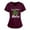 Wine, variant on Herrnalise Women's Classic-Fit 100% Cotton Short-Sleeve V-Neck T-Shirt