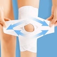 thumbnail image 4 of Rodillera Para Ligamento Cruzado Varillas Flexibles Abierta Neopreno-Pierna izquierda blanca, 4 of 5
