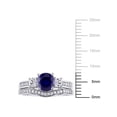 thumbnail image 2 of Everly Women's Created Sapphire 10k White Gold Ring, 2 of 6