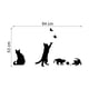 thumbnail image 2 of Matsuzay Adhesivo de pared impermeable de fondo de gato para escaleras de dormitorio y sala de estar extraíble Decoración del hogar, 2 of 6