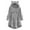 Gray, variant on IROINNID Women's Casual Mid-Long Graphic Prints Hoodie Overcoat Long Sleeve Hoodie Warm Outwear, Gray