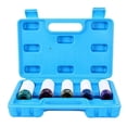 thumbnail image 3 of Car Lug Nut Socket Quenched and Tempered Treatment Wheel Nut Socket Tool 15mm 17mm 19mm 21mm 22mm Metal Damage Protection 5Pcs, 3 of 5