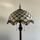 Enjoy Décor Lamps 64-Inch Tiffany 2-Light Floor Lamp with Stained Glass Bowl Shade
