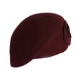 thumbnail image 1 of WEAIXIMIUNG Womens Baseball Caps Ponytail Wool Elegant Women Beret Warm Pillbox Hat Cap, 1 of 2