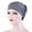 Gray, variant on Happy Date Women Solid Color Soft Knotted Night Sleep Casual Beanie Cap Muslim Bonnet Turban Chemo Hat
