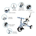 thumbnail image 3 of Triciclo Evolutivo The Baby Shop  4 en 1 Bicicleta de Equilibrio y Balance Azul -, 3 of 7