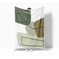 thumbnail image 3 of Abstract Mid Century Throw Blanket, Sea Foam Sage Green Minimalist, Flannel Bed Throw Blanket, Plush Warm Throw Blankets for Couch Sofa Bed Throws Gozy Sofa Bed Camping Travel, 3 of 3