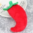 thumbnail image 3 of Eease New Dog Pet Puppy Plush Fruit Vegetable Sound Chew Squeaker Squeaky Plush Toys (Chilli), 3 of 5