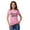 Light Pink, variant on Inkmeso Crew Neck Blessed Mama Graphic Tshirt Short Sleeve Women Cotton Tee