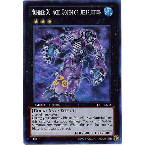 Yugioh Return Of The Duelist Special Edition Number 30 Acid Golem Of Destruction Redu Ense2 Walmart Com Walmart Com