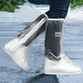 thumbnail image 4 of Tnobhg 2Pcs Waterproof Motorcycle Boot Covers Anti-Skid Rainproof Shoe Protectors Anti-slip Bottom Rain Boot Outdoor Supplies, 4 of 7