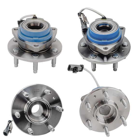 Detroit Axle - AWD Front & Rear Wheel Bearing and Hub Assembly Set Replacement for 2004 2005 2006 2007 2008 2009 Cadillac SRX