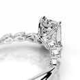 thumbnail image 3 of First Jewel Silver 14K White Gold Over Ring - Emerald Cut Excellent 2.1 Ct Diamond Ring for Women's - Solitaire with Accent Diamond Ring for Women's - Engagement Wedding Diamond Ring for Women's, 3 of 6