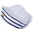 thumbnail image 4 of FELTECHELECTR Sombrero de capitán para hombre, sombrero de marinero de moda, sombrero de capitán para fiesta de cosplay, sombrero de yate, accesorio de disfraz, 4 of 6