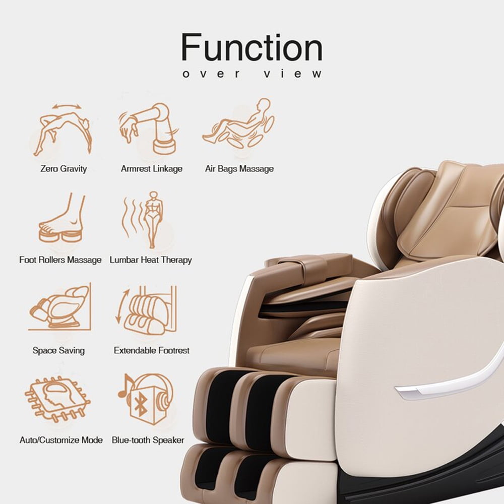 Shiatsu Massage Chair Zero-Gravity With Heating – Relaxe