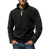 zejinsd Mock Neck Sweatshirt for Mens Long Sleeve Quarter Zip Pullover Sweatshirts Lightweight Velvet Knit Cotton Golf Sweater