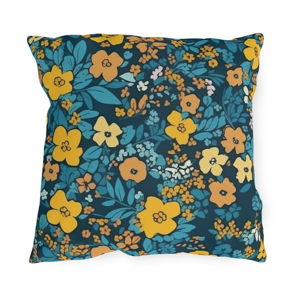 Outdoor Pillow In Floral Pattern
