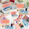 thumbnail image 5 of KONTONTY Portable Pink Sewing Tool Box Dustproof Needle Thread Storage for Home and Travel, 5 of 8