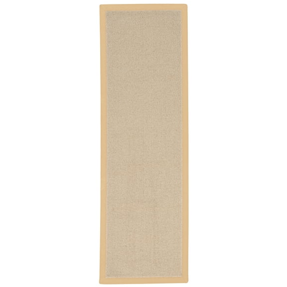 Linon Athena Runner, Natural with Beige, 2.6ft x 8ft
